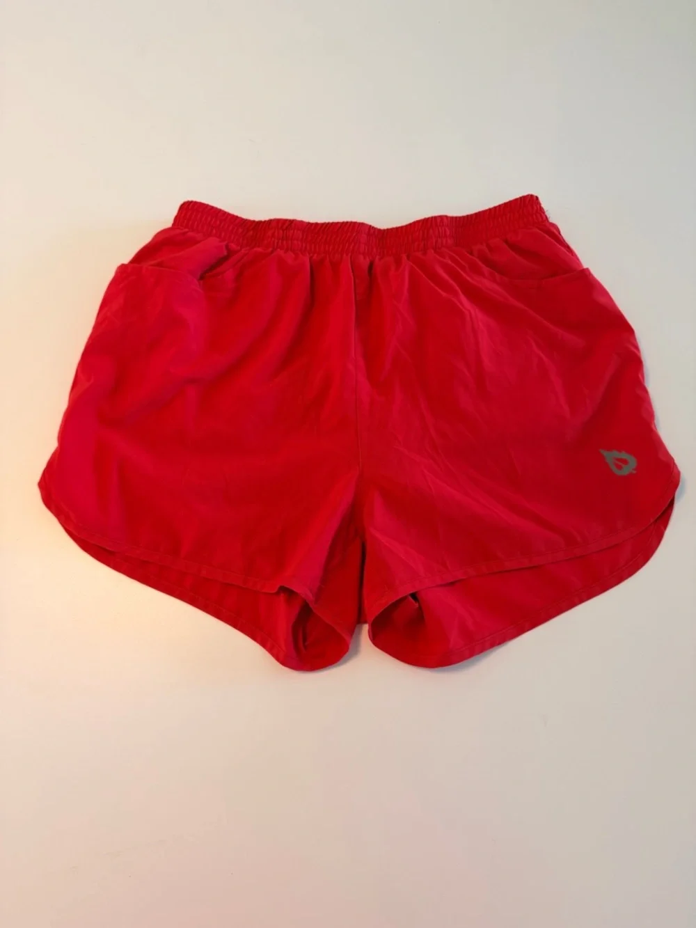 Baleaf Size S Womens Red Stretch Waist Lined Pocket Running Shorts, Lightweight - Picture 10 of 15